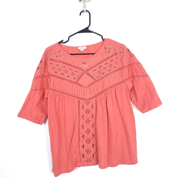 Beautiful Sundance Coral Blouse - Picture 3 of 12